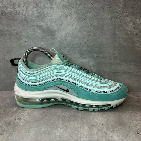 Nike Air Max 97 Sneakers 923288-300 Womens sz 7 - Teal - Picture 3 of 7